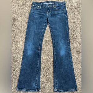 Ralph Lauren Sport Dark Blue Flare Jeans Low Rise 27 Y2K